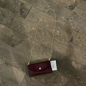 Maroon purse